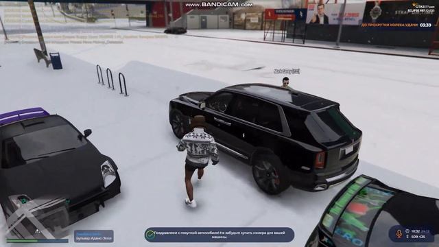 Подарок к Новому году - Купил новый Rolls-Royce Cullinan на GTA5RP стоимость тюнинга декабрь 2021