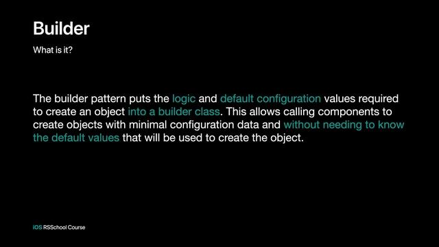 iOS RSSchool 2020. Design Patterns. MVC, Factory Method, Abstract Factory, Builder, Singleton смотреть онлайн