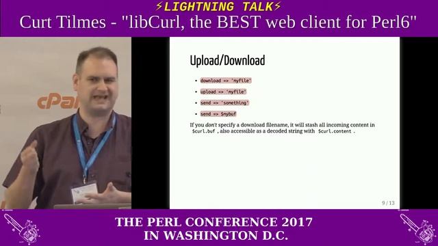 Lightning Talk by Curt Tilmes - "LibCurl, The BEST web client for Perl 6" смотреть онлайн