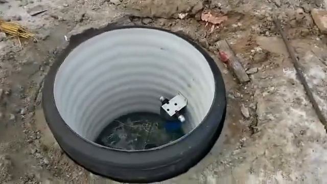 Установка кессона и автоматики!