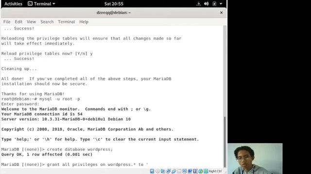 Database & Webserver + Wordpress Configuration with Apache2 Debian 10 by Muhammad Dzaki Aldi Hafizh смотреть онлайн