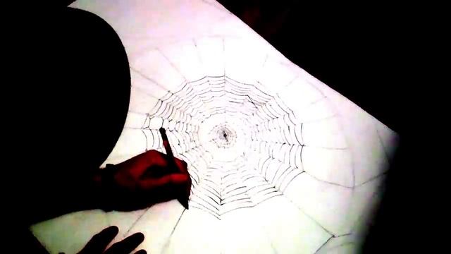 Tutorial: How to draw a cool spider web смотреть онлайн