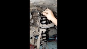 Land Cruiser Prado 120, снятие передних амортизаторов с системой (TEMS)