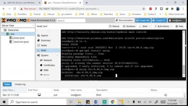 Install Mikrotik On Proxmox