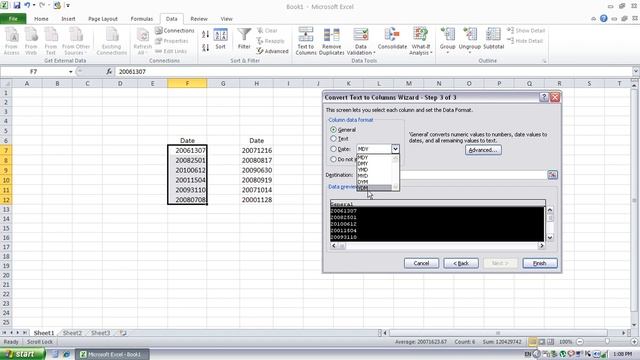 DATE FORMATTING-EXCEL 2010 смотреть онлайн