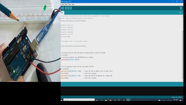 Arduino Uno setup for LED sketches , blinking and fade LED смотреть онлайн