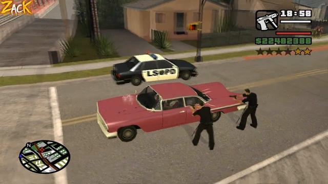 Куда уезжает машина Балласов в начале игры GTA San Andreas ?! смотреть онлайн