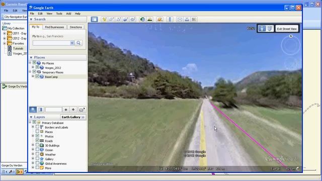 Using Garmin Basecamp in conjunction with Google Earth смотреть онлайн