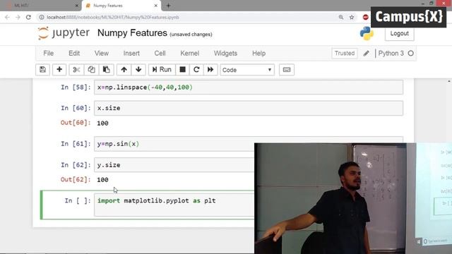 Numpy Part 11 - Plotting graphs using Numpy смотреть онлайн