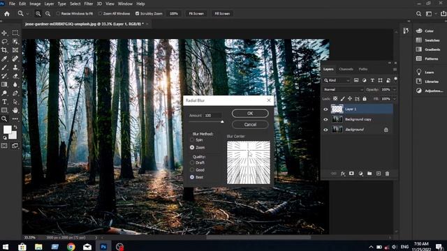 Sunlight Effect Photoshop | Radial Blur | Photoshop Tutorial ! смотреть онлайн
