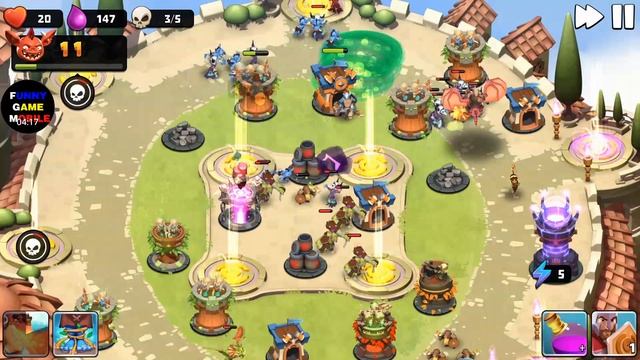 FGMobile - Castle Creeps TD: Chapter 45 - Level 178 - Vicious Circle ( Without Sentinel ) смотреть онлайн