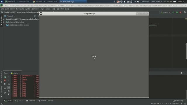 Kivy Touch Ripple Button смотреть онлайн
