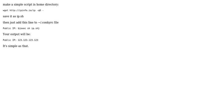 Ubuntu: How can I get IP address showing from using Conky? (2 Solutions!!) смотреть онлайн