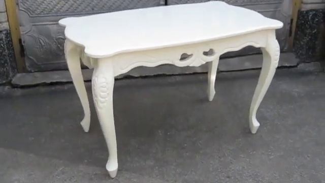 Кухонный резной белый стол смотреть онлайн