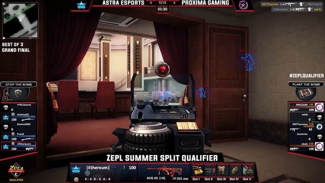 ASTRA ESPORTS vs PROXIMA GAMING | Map 3 | ZEPL 2019 Summer Split Qualifier 3 смотреть онлайн