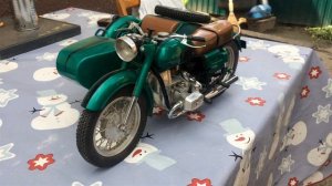 Scale mini model KMZ Dnepr MT Модель мотоцикла КМЗ Днепр МТ