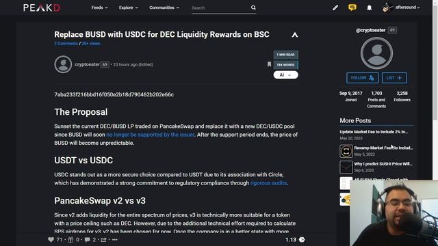 PRE-PROPOSAL: SWAP BUSD LP TO USDC смотреть онлайн