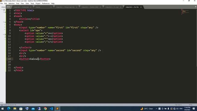Create Simple Calculator With HTML JavaScript смотреть онлайн