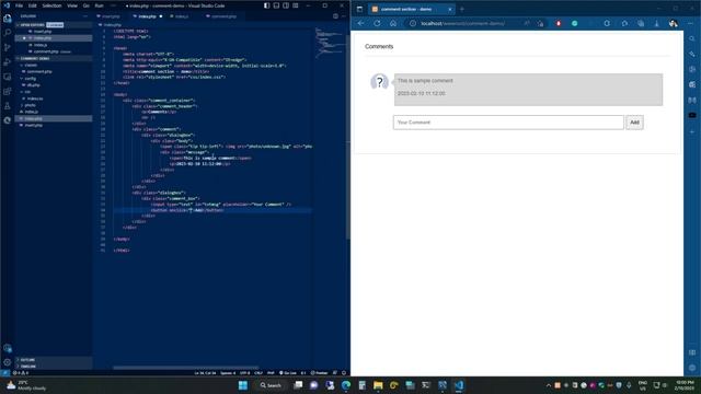 Tutorial No.1 - Runtime Comment Section | PHP and AJAX смотреть онлайн
