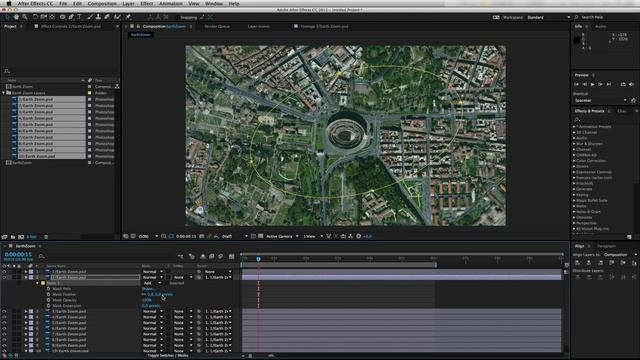 EARTH ZOOM • After Effects & Photoshop Tutorial смотреть онлайн