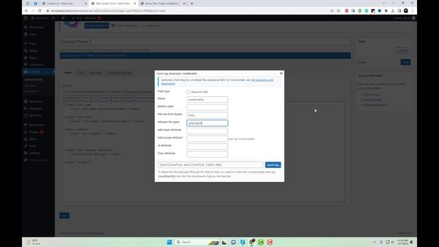 Contact Form 7 Multiple File Upload Tutorial | Contact Form 7 tutorial смотреть онлайн