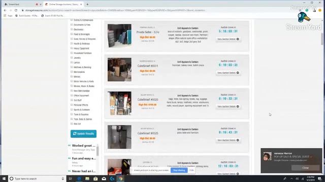 Join us for a live search of Storage units in your area with your zip codes смотреть онлайн