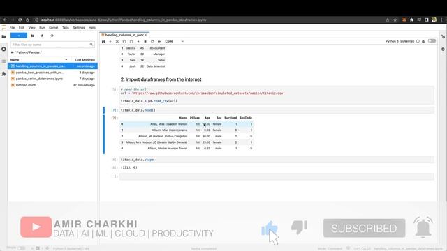 Python Pandas: Selecting Columns - Single or Multiple смотреть онлайн