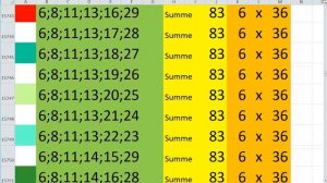 Лото 6 из 36 Сумма 83 video 80