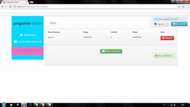 Aplikasi Toko Online Web PHP dengan Bootstrap смотреть онлайн