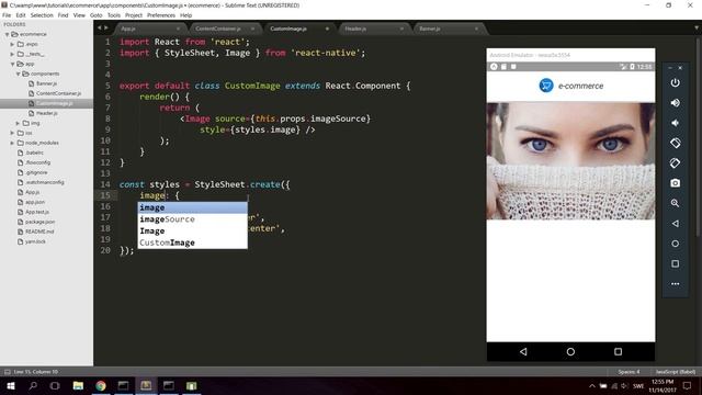 React Native Tutorial - Create And Design An E-commerce App смотреть онлайн