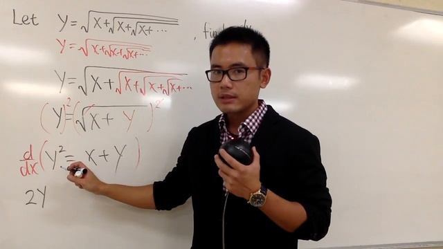 derivative of sqrt(x+sqrt(x+sqrt(x+...))), infinite nested square root смотреть онлайн