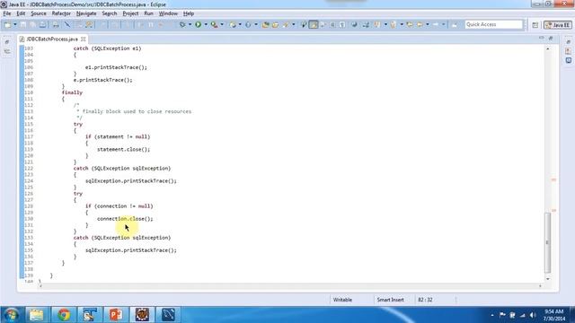 JDBC Batch Processing Demo using Statement | JDBC смотреть онлайн