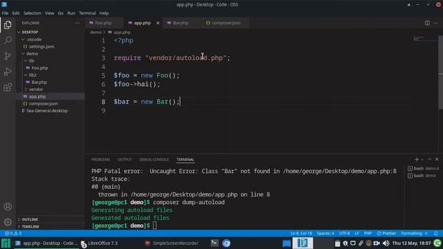 PHP 8 : Autoloading using Composer ( files, classmap, psr-0 and psr-4 ) смотреть онлайн