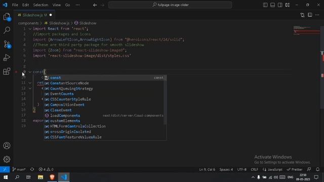 Build Full Screen Image Slider using Next.js & TailwindCSS | Auto-slide Effect |Beginners Tutorial смотреть онлайн