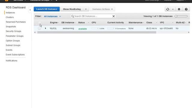 AWS RDS instance training in English смотреть онлайн