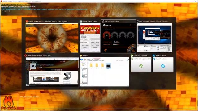 Тест видео карты 1080 TI AourusGigabyte GeForce® GTX 1080 Ti, GV-N108TAORUS X-11GD режим ос смотреть онлайн