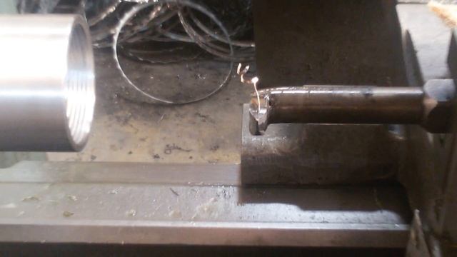 1К62 (1964г.в)-нарезка внутренней резьбы G2- резцом! (ТОКАРНЫЕ РАБОТЫ №22) смотреть онлайн