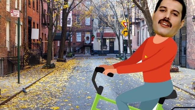 Freddie Mercury goes for a bike ride смотреть онлайн