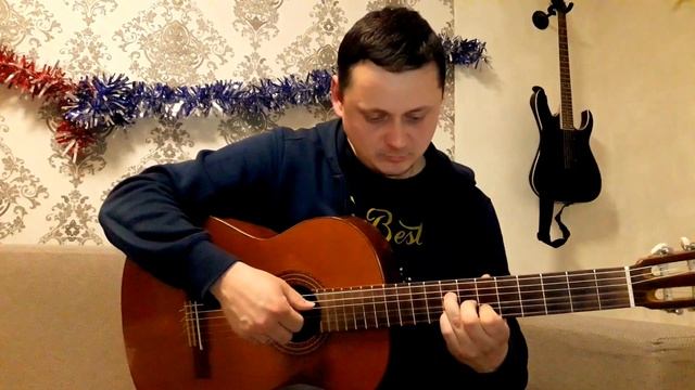медляк перебор на гитаре, классическая испанская гитара. смотреть онлайн
