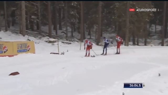 Лыжная эстафета. КМ 2018 19. Швеция. Золото и серебро - у России смотреть онлайн