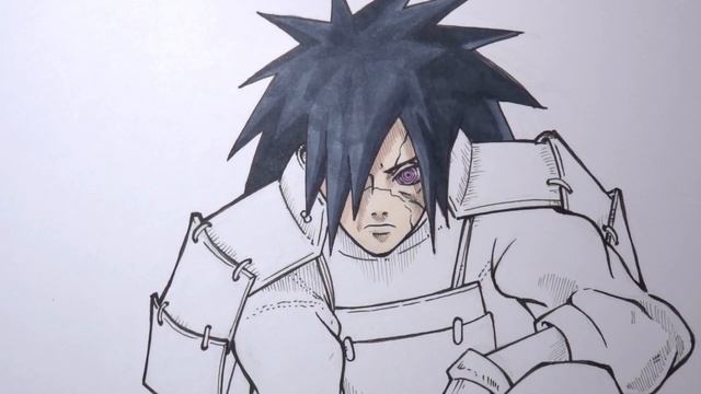 Drawing MADARA UCHIHA with RINNEGAN from NARUTO (speed drawing) How to draw смотреть онлайн