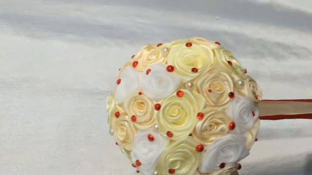 BROOCH BOUQUET / БРОШЬ БУКЕТЫ, из лент, ткани , букет невесты. смотреть онлайн