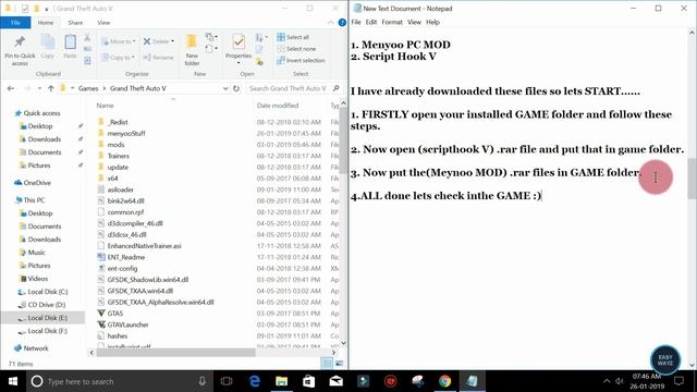 HOW TO INSTALL MENYOO GTA 5 MENU MOD (2019 !) смотреть онлайн