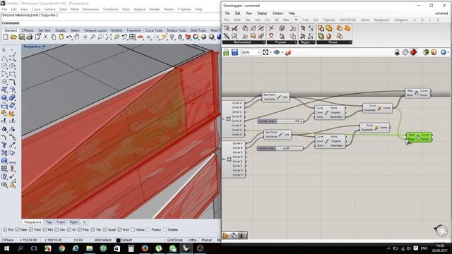 Видео урок #3. Параметрическая архитектура. Rhinoceros grasshopper. Параметрический фасад смотреть онлайн