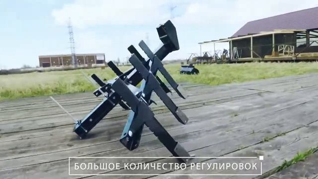 Российский Садовый трактор Митракс Т10 с пассивным культиватором смотреть онлайн