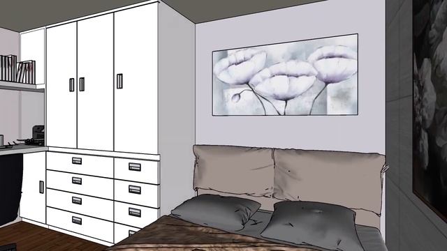 Smalll House Design 4x6 meters Loft Style House смотреть онлайн