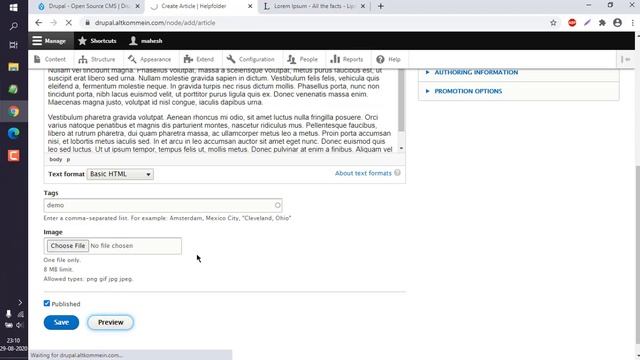 Drupal - How To Create Articles and Pages in Drupal смотреть онлайн