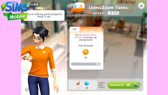 The Sims Mobile- LlamaZoom! смотреть онлайн