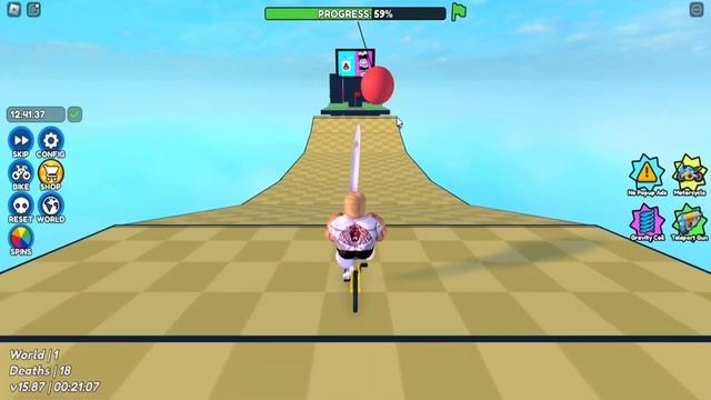 ROBLOX Паркур на велосипедах |Obby But You're on a Bike| смотреть онлайн