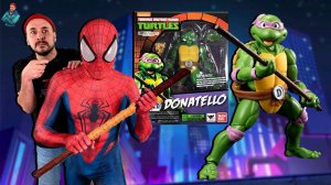 РАСПАКОВКА ФИГУРКИ ЧЕРЕПАШКИ-НИНДЗЯ ОТ S.H.FIGUARTS! ЧЕЛОВЕК-ПАУК И ДОНАТЕЛЛО НА ТОП РОБ!